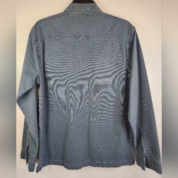 OPB Men's Slate Utilitarian Zip/Snap Front Corduroy Collar Medium Weight, sz MD - Picture 3 of 9